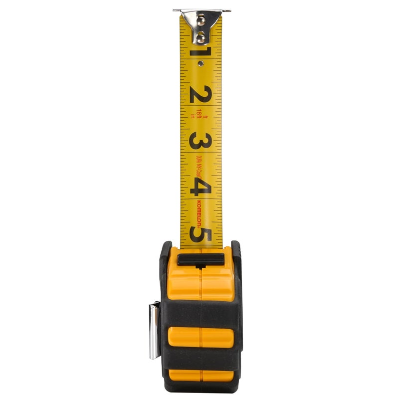 KOMELON Tape Measure - 16ft MagGrip Measuring Tape with Magnetic Hook & Impact Absorbing Rubber - 7416 - Image 2